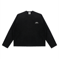 Vintage Wash Boxy  Waffle Raw Edge T-Shirt