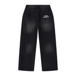 Men's Vintage Wash Wide Leg Jeans