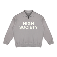 Vintage Wash Collared Sweatshirt