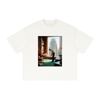 EXECUTIVE OFFICE  Textured Waffle Washed Boxy T-Shirt