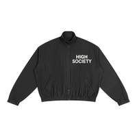 High Society Striped Full-Zip Track Jacket