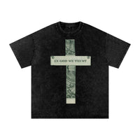 IN GOD WE TRUST SNOW WASH TEE