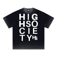 High Society Big Letter Cotton T-Shirt