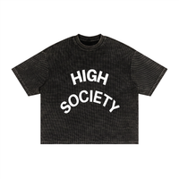 Window Seat  Waffle Washed Boxy T-Shirt