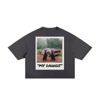 MY DAWGS Frayed Boxy Tee