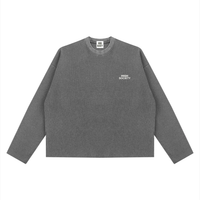Vintage Wash Boxy  Waffle Raw Edge T-Shirt