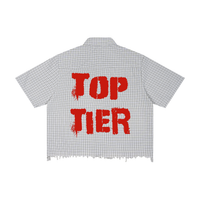 TOP TIER Plaid Boxy Shirt