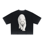 White Panther Dyed Boxy T-Shirt