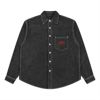 HIGH SOCIETY Vintage Wash Denim Shirt