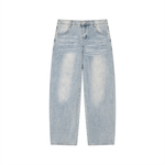 Men’s Enzyme Wash Wide Leg Jeans