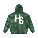 Unisex Sunfade Frayed Fleece Hoodie