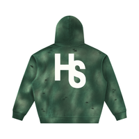 Unisex Sunfade Frayed Fleece Hoodie