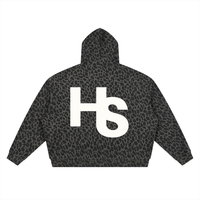 High Society Leopard Print Full Zip Hoodie