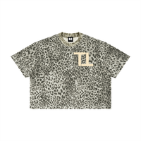 Top Tier Leopard Print Boxy T-Shirt