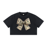 Money Bow Crop T-Shirt