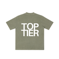 TOP TIER Vintage Wash Drop Shoulder T-shirt