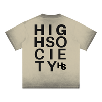 High Society Big Letter Cotton T-Shirt