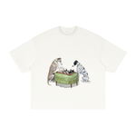 GAME OF CHESS Textured Waffle Washed Boxy T-Shirt