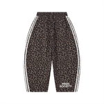 Unisex Leopard Barrel Leg Sweatpants