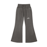 HIGH SOCIETY Vintage Washed Flared Fleece Pants