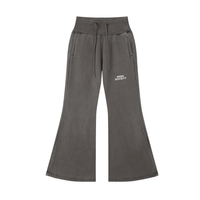 HIGH SOCIETY Vintage Washed Flared Fleece Pants