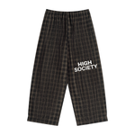 High Society Plaid Wide Leg Pants
