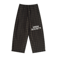 High Society Plaid Wide Leg Pants