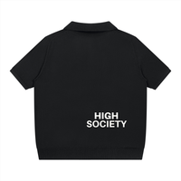 High Society  Oversized Polo Shirt