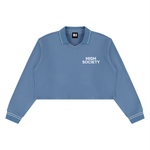 High Society Women’s Crop Collared Sweatshirt