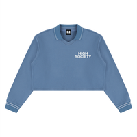 High Society Women’s Crop Collared Sweatshirt