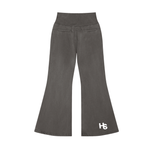 HIGH SOCIETY Vintage Washed Flared Fleece Pants