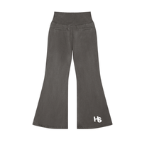 HIGH SOCIETY Vintage Washed Flared Fleece Pants