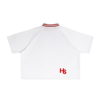 Contrast Lapel Collar Boxy T-Shirt