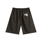 High Society Plaid Wide Leg Shorts