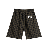 High Society Plaid Wide Leg Shorts