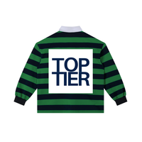 TOP TIER Stripe Polo Shirt