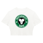 NATURALLY DOPE  Ribbed Crop T-Shirt