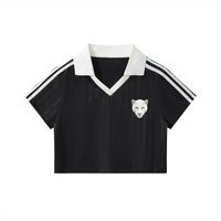 Panther Striped Cropped Jersey