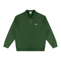 HIGH SOCIETY  Vintage Wash Quarter-Zip Sweatshirt