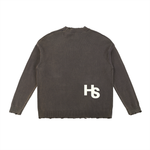 HIGH SOCIETY Vintage Washed Hand-Frayed Sweater