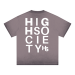 High Society Big Letter Cotton T-Shirt