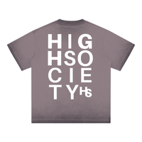 High Society Big Letter Cotton T-Shirt