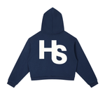 High Society Stripe Cropped Hoodie