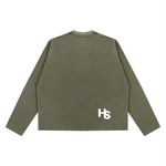 Vintage Wash Boxy  Waffle Raw Edge T-Shirt