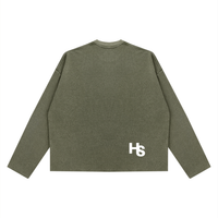Vintage Wash Boxy  Waffle Raw Edge T-Shirt