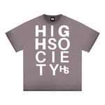 High Society Big Letter Cotton T-Shirt