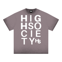 High Society Big Letter Cotton T-Shirt