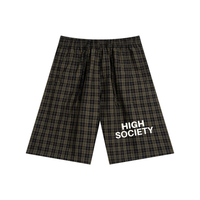 High Society Plaid Wide Leg Shorts