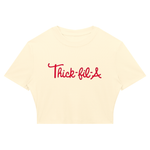 THICK-FI-LA Ribbed Crop T-Shirt