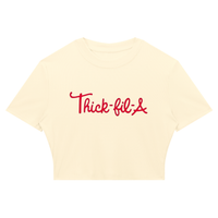 THICK-FI-LA Ribbed Crop T-Shirt